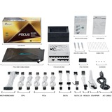 Seasonic FOCUS-GX-850, 850W voeding  Wit, 1x 12VHPWR, 3x PCIe, kabelmanagement