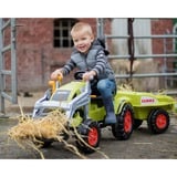 BIG CLAAS CELTIS Tractor met laadschep en trailer Kindervoertuig 