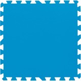 Bestway Flowclear ondertegels voor zwembad blauw 50 x 50 x 0,4 beschermfolie blauw, 8 stuks