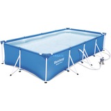 Bestway Zwembad Steel Pro set rechthoek 400 blauw, 400 x 211 x 81 cm, incl. filterpomp