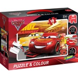 Jumbo Disney - Pixar Cars 3 vloerpuzzel en kleuren 18 stukjes