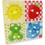 Jumbo Goula - 4 kleuren noppenpuzzel 10 stukjes