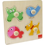 Jumbo Goula - Huisdieren noppenpuzzel 4 stukjes