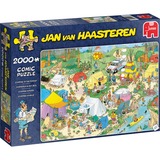Jumbo Jan van Haasteren - Kamperen in het bos puzzel 2000 stukjes