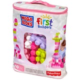 Mattel Mega Bloks First Builders - Big Building Bag (Roze), 60 stuks Constructiespeelgoed DCH54