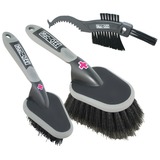 Muc-Off 3x Premium Brush Kit reinigingsborstel Zwart