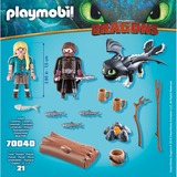 PLAYMOBIL Dragons - Hikkie en Astrid met Babydraak Constructiespeelgoed 70040