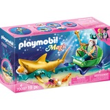 PLAYMOBIL Magic - Koning der zeeën met haaienkoets Constructiespeelgoed 70097