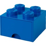 Room Copenhagen LEGO Brick Drawer 4 Blauw, opbergdoos blauw