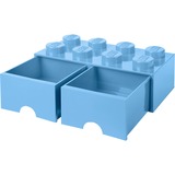 Room Copenhagen LEGO Brick Drawer 8 Licht blauw opbergdoos Lichtblauw