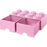 Room Copenhagen LEGO Brick Drawer 8 Roze opbergdoos Roze