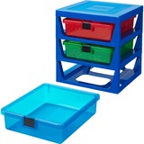 Room Copenhagen LEGO Iconic 3-Drawer Rack opbergdoos Blauw