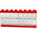 LEGO Minifiguren Display Case 16 Rood opbergdoos