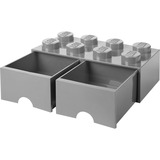 Room Copenhagen LEGO Storage Brick Drawer 8 Grijs opbergdoos Donkergrijs