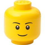 Room Copenhagen LEGO Storage Head 'Boy', mini opbergdoos Geel