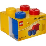 Room Copenhagen LEGO Storage Multi pack kleurrijk opbergdoos Rood, 3 stuks