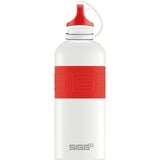 SIGG CYD Pure White Touch Red 2.0 0,6L Drinkfles Wit/rood