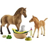 Schleich Horse Club - Sarah's Babydieren verzorging speelfiguur 42432
