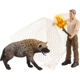 Schleich Wild Life - Vangen van de hyena speelfiguur 42504