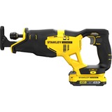 Stanley FATMAX V20 18V Reciprozaag Geel/zwart, Koffer, 2 accu's (2.0Ah) en oplader (2A) inbegrepen