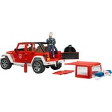 bruder Jeep Wrangler Unlimited Rubicon brandweerauto Modelvoertuig 02528