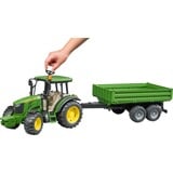 bruder John Deere 5115M met aanhanger Modelvoertuig 02108