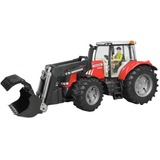 bruder Massey Ferguson 7600 met frontlader Modelvoertuig 03047