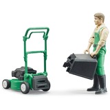 bruder bworld Tuinman met grasmaaier Speelfiguur 62103