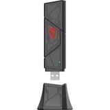 ASUS ROG USB-BE92 wlan adapter Zwart/rood