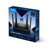 Cudy AX3000 Gigabit Wi-Fi 6 Mesh Router Zwart, Cudy Mesh