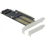 DeLOCK PCI Express x16 Card naar 1x M.2 Key B + 1x NVMe M.2 Key M + 1x mSATA interface kaart 