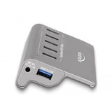 DeLOCK USB-hub 10 Gbps met 4 USB-A + 1 Quick Charge poort Grijs, Incl. voeding