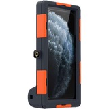 Diverse Shellbox Apple / Samsung Waterproof Case 15M Diving Underwater Phone Cover telefoonhoesje Zwart/oranje