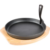 Grill Guru Cast Iron Cooking Plate & Holder XL bak-/braadpan 