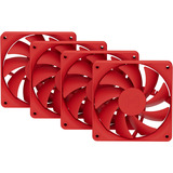 HYTE FA12 case fans Rood, 4 stuks, 120 x 120 x 25 mm, PWM, 4 stuks
