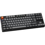 Keychron K8 Max-J3Z, toetsenbord Zwart, BE Lay-out, Keychron Super Brown, RGB leds, 80%, Double-shot ABS, Hot-swappable, Bluetooth, 2.4GHz