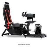 Next Level Racing Flight Simulator racingsimulator Zwart/rood