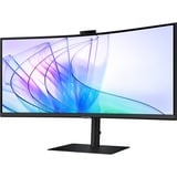 SAMSUNG ViewFinity S6 S65VC 34" Curved UltraWide monitor Zwart, HDMI, DisplayPort, Sound, RJ-45, USB-C