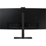 SAMSUNG ViewFinity S6 S65VC 34" Curved UltraWide monitor Zwart, HDMI, DisplayPort, Sound, RJ-45, USB-C