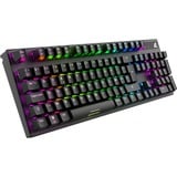 Sharkoon SKILLER SGK20 RGB mechanisch gaming toetsenbord Zwart, BE lay-out (AZERTY), Huano Red, 100%