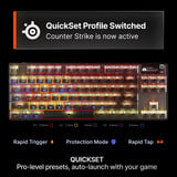 SteelSeries Apex Pro TKL Gen 3 (Steel) RGB mechanisch gaming toetsenbord Grijs, US lay-out (QWERTY), SteelSeries OmniPoint 3.0, 80% (TKL)