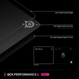 SteelSeries QcK Performance Speed gaming muismat Zwart, L