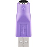 goobay Adapter USB > PS/2 Paars