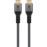 goobay Plus Ultra High-Speed HDMI-kabel Grijs, 1 meter