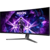 AOC OLED Agon PRO AG346UCD 34" curved gaming monitor Donkergrijs/zwart, 2x HDMI, 1x DisplayPort, USB-A, USB-C, 175 Hz