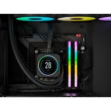 Corsair 32 GB DDR5-5200 Kit werkgeheugen Zwart, CMH32GX5M2B5200C40, Vengeance RGB, XMP