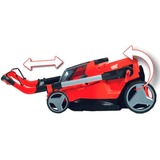EINHELL Accu Grasmaaier RASARRO 36/42 (2x5,2Ah) Rood/zwart, 2x 5.2 Ah PXC accu's en 1x DUO-lader inbegrepen