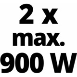 Einhell Einh 2x 4,0Ah & Twincharger Kit PXC set Zwart/rood