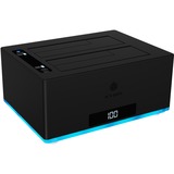 ICY BOX Docking & ClonStation for 2x HDD/SSD (IB-127CL-U3) dockingstation USB 3.0 type A en type C | RGB