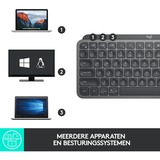 Logitech MX Keys Mini Minimalist Wireless Illuminated Keyboard, toetsenbord Grafiet, FR lay-out, Bluetooth